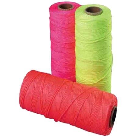 Orfebreria 4 oz, No.18 x 250 ft. Nylon Line Winder Braided Twine, Glow Lime OR2815767
